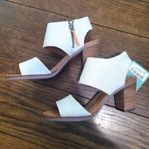 TOMS Majorca Cutout Sandals – Natural Yarn Dye, Size 8